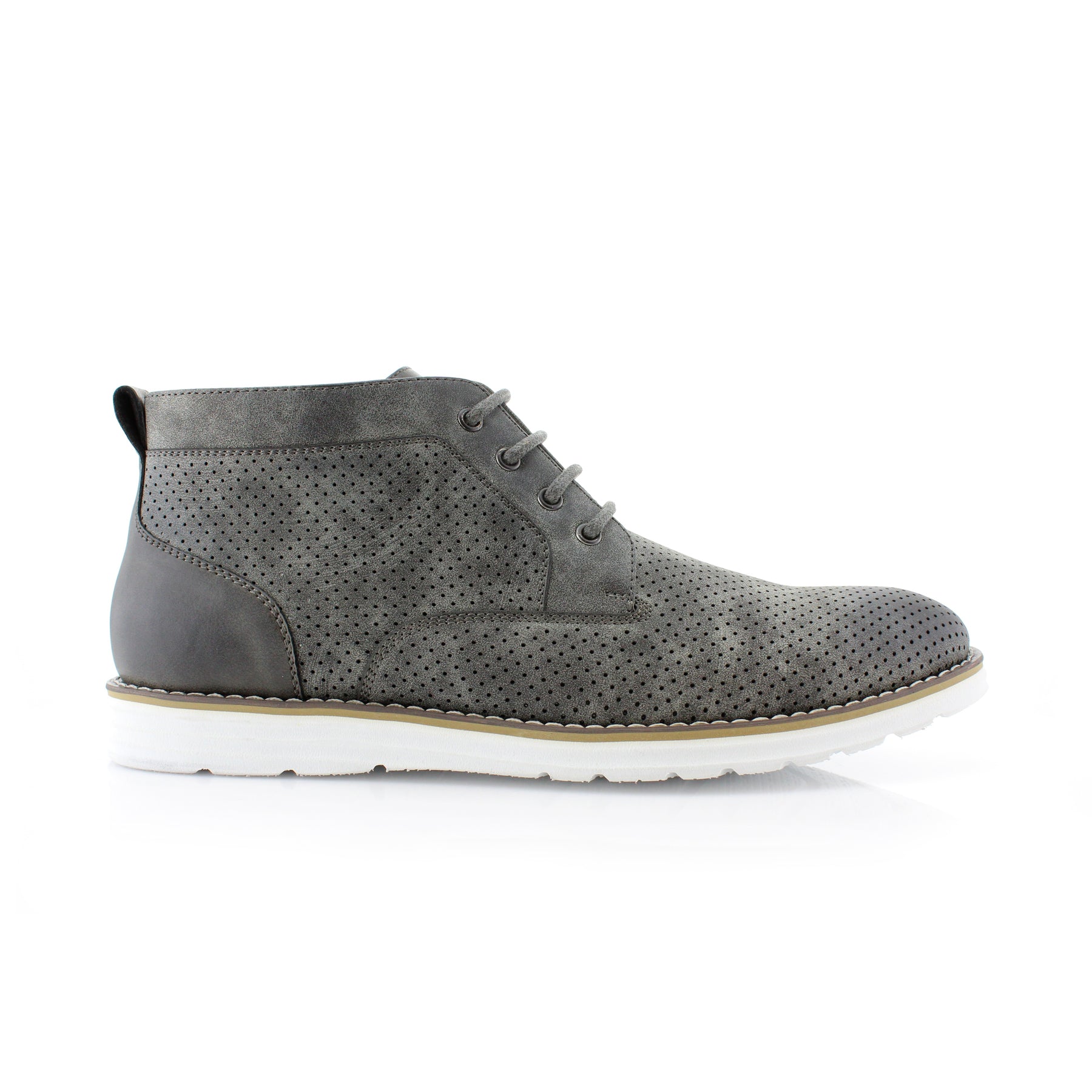 Perforated Chukka Sneakers | Walker by Polar Fox | Conal Footwear | Outer Side Angle View
