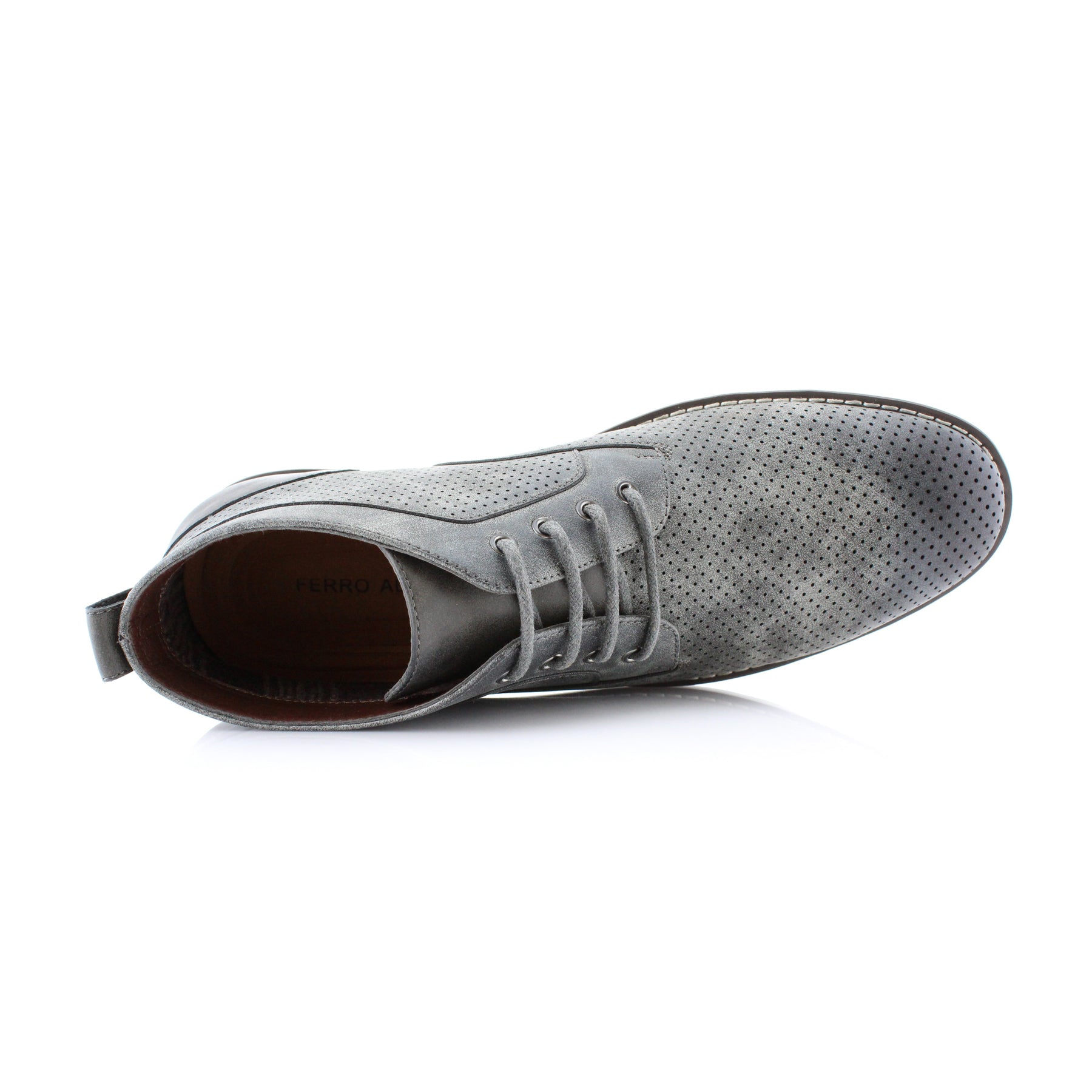 Perforated Chukka Sneakers | Walker by Polar Fox | Conal Footwear | Top-Down Angle View