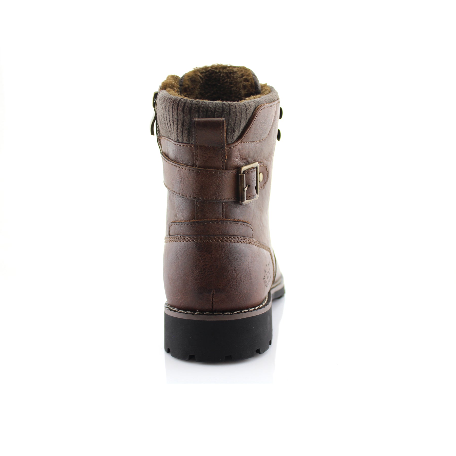 Combat Motorcycle Zipper Boots | Brady by Polar Fox | Conal Footwear | Back Angle View