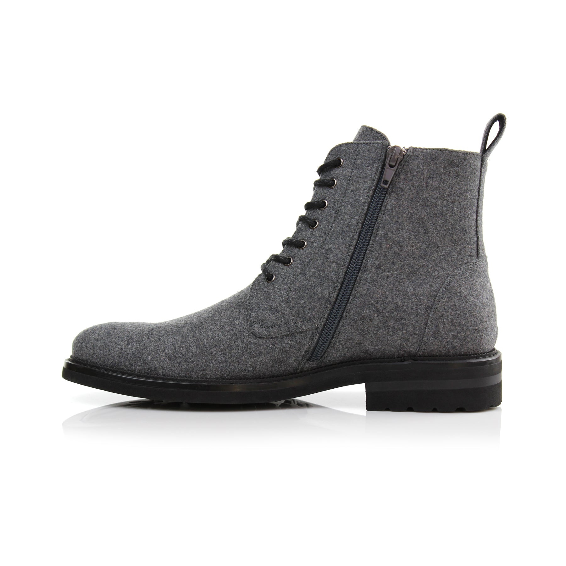 Woolen Ankle Boots | Duke by Polar Fox | Conal Footwear | Inner Side Angle View