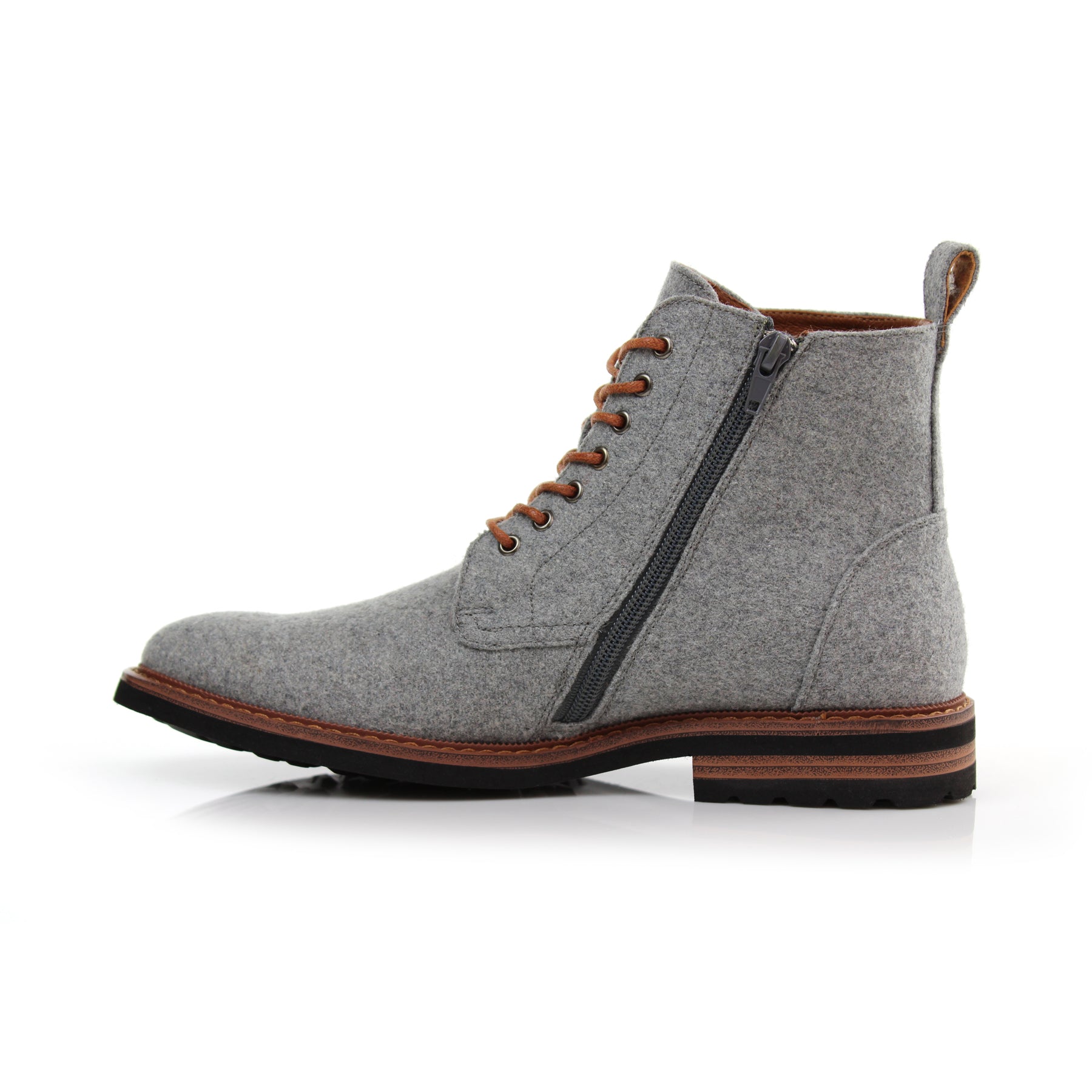 Woolen Ankle Boots | Duke by Polar Fox | Conal Footwear | Inner Side Angle View