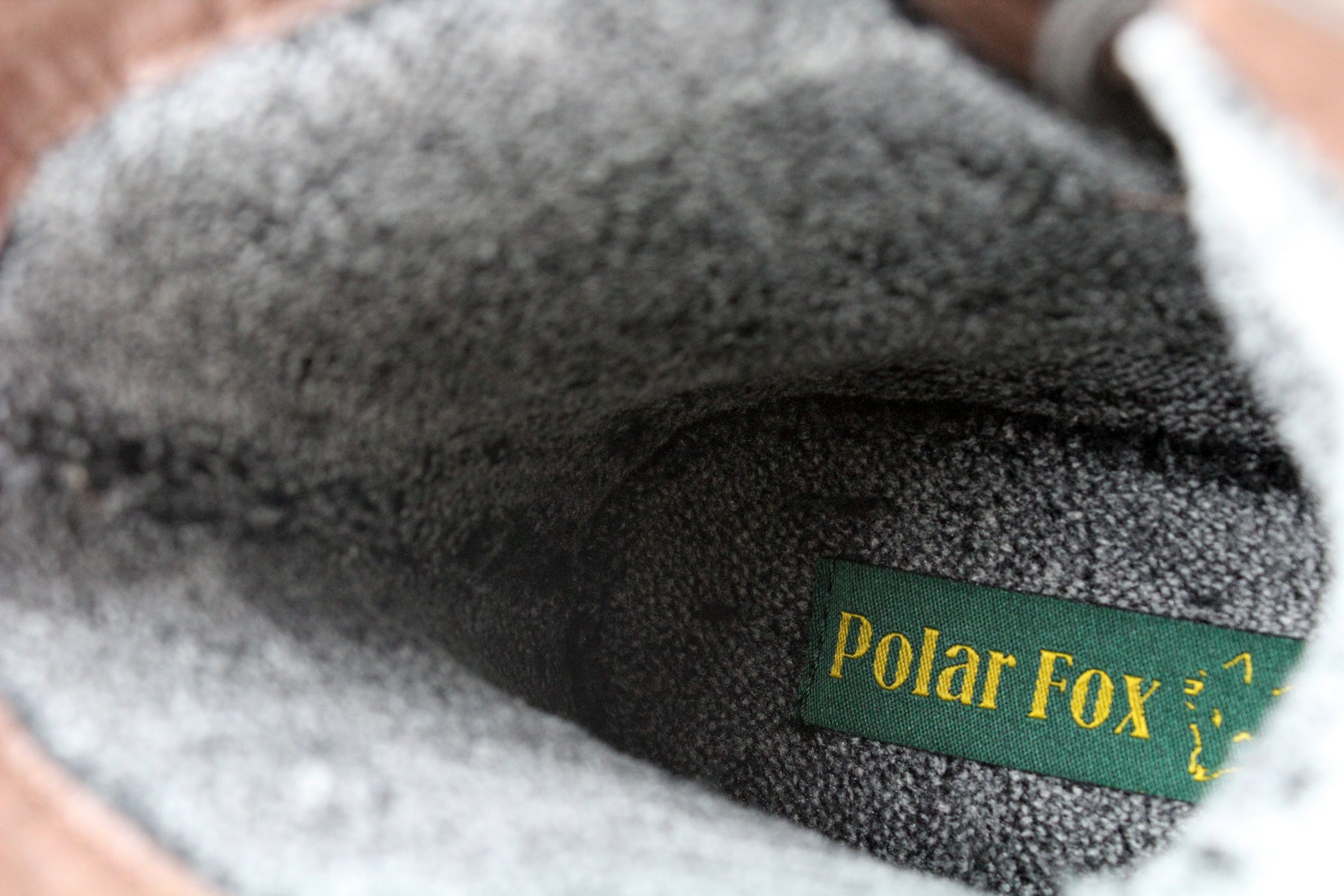 Rugged Inner Fur Boots | Fabian by Polar Fox | Conal Footwear | Close Up Lining Angle View