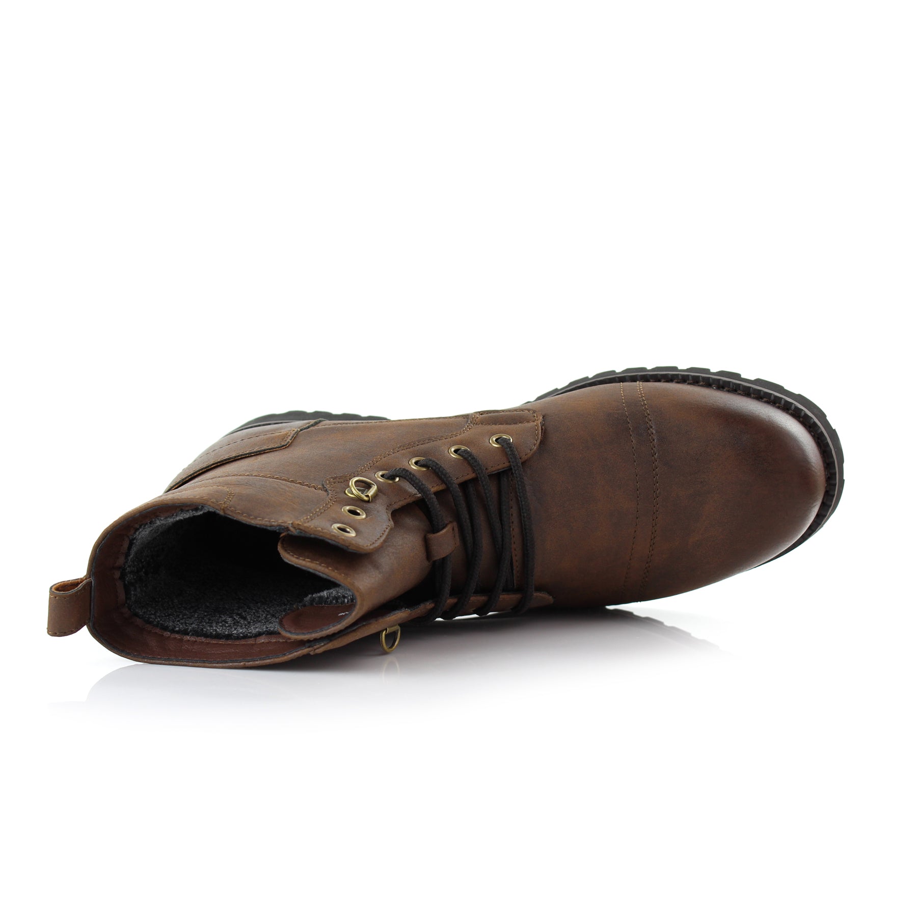 Rugged Inner Fur Boots | Fabian by Polar Fox | Conal Footwear | Top-Down Angle View