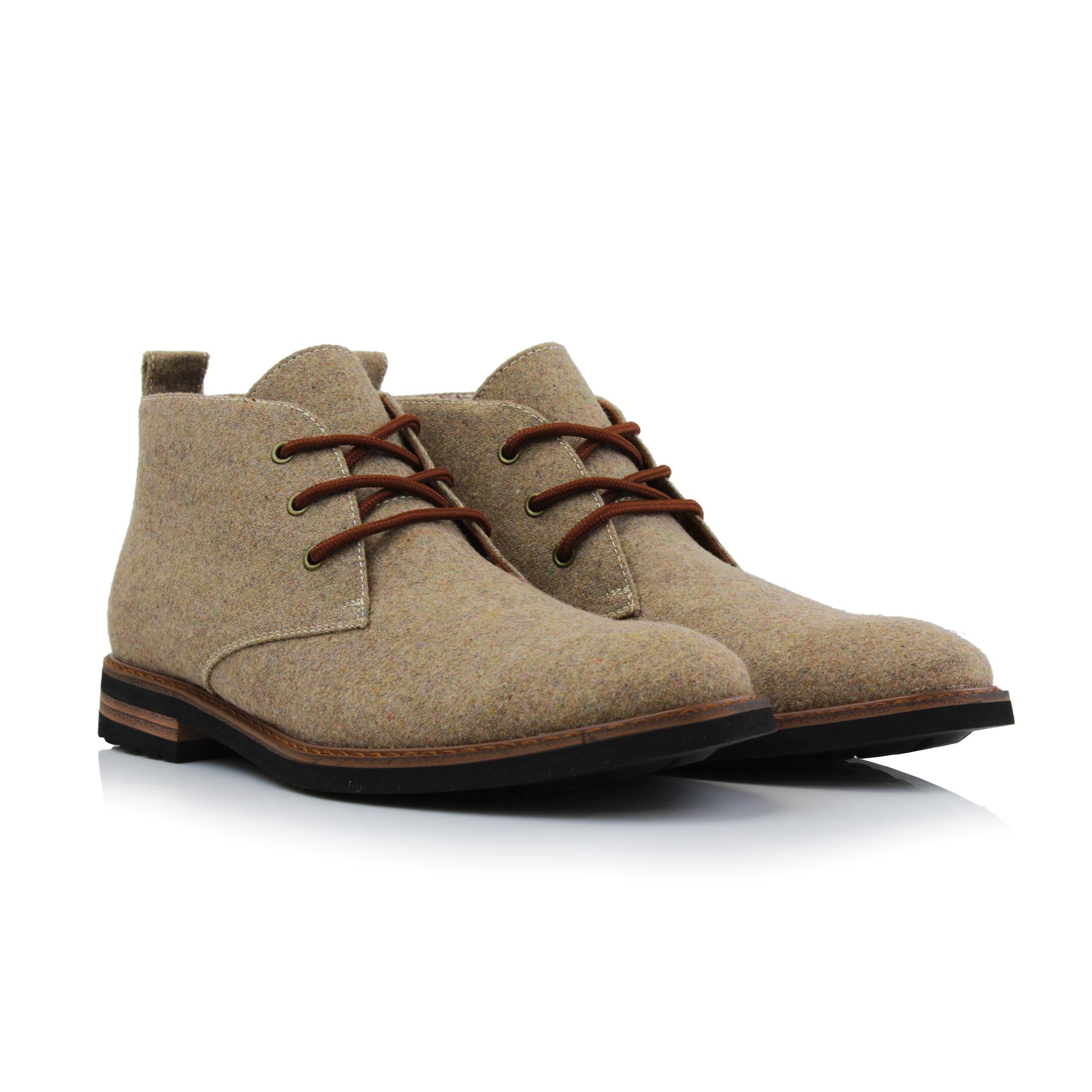 Woolen Chukka Boots | Pablo by Ferro Aldo | Conal Footwear | Paired Angle View