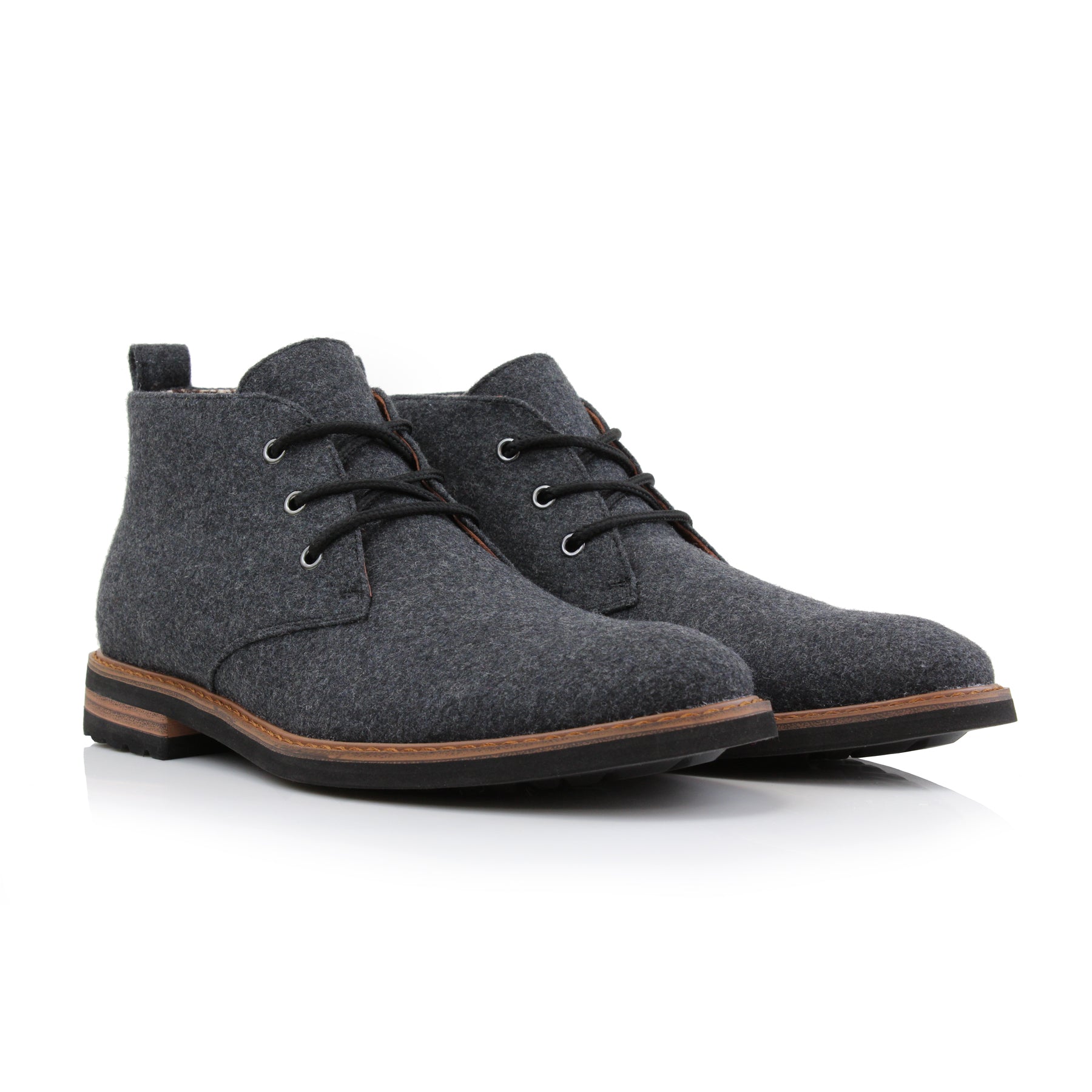 Woolen Chukka Boots | Pablo by Ferro Aldo | Conal Footwear | Paired Angle View