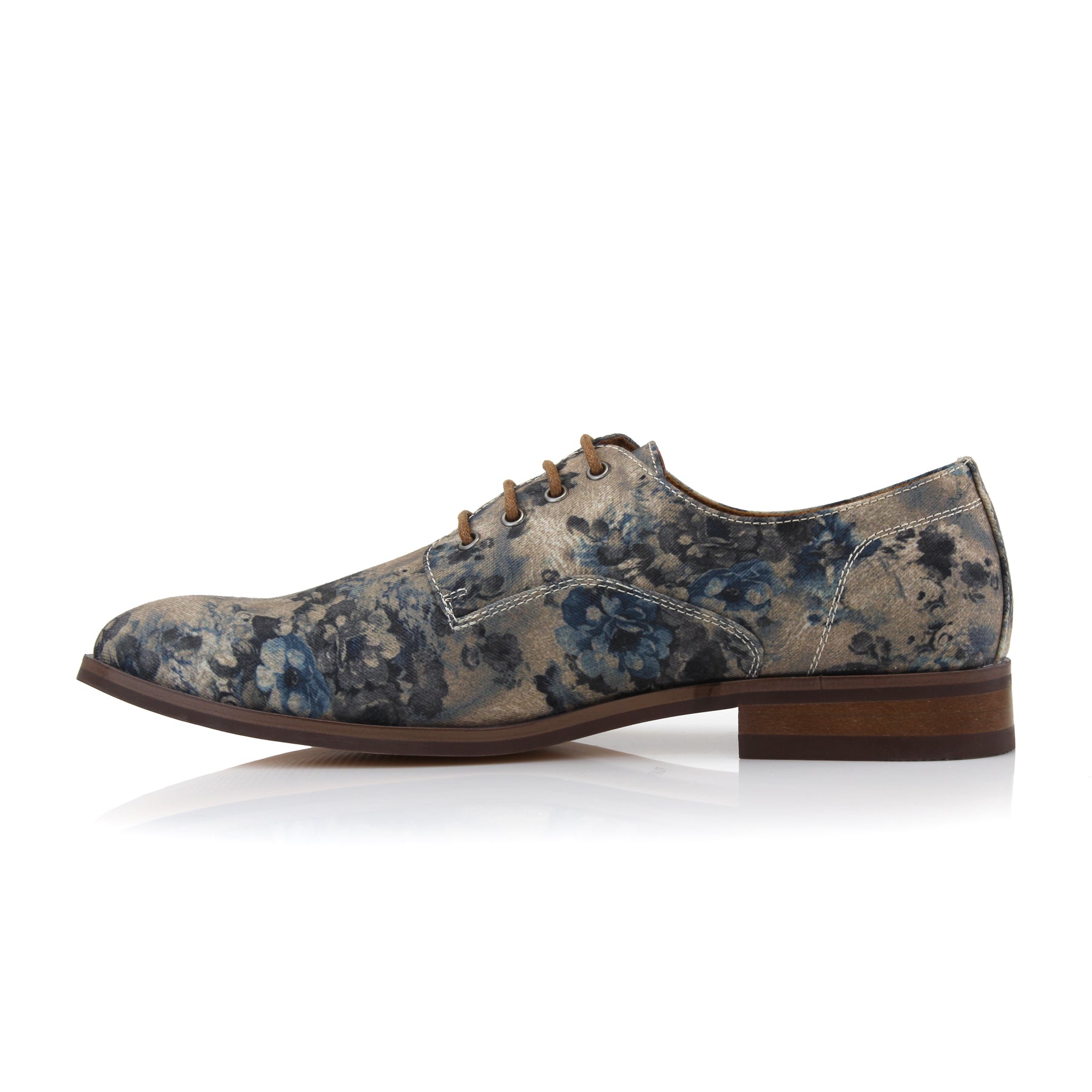 Floral Derby Shoes | Paco by Polar Fox | Conal Footwear | Inner Side Angle View