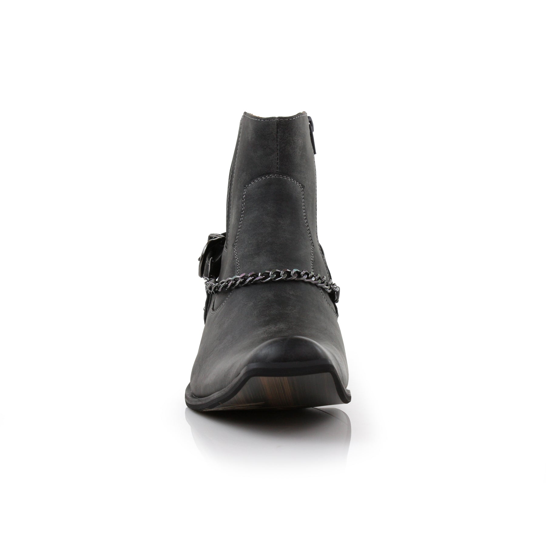 Faux Leather Cowboy Boots | Reyes by Ferro Aldo | Conal Footwear | Front Angle View