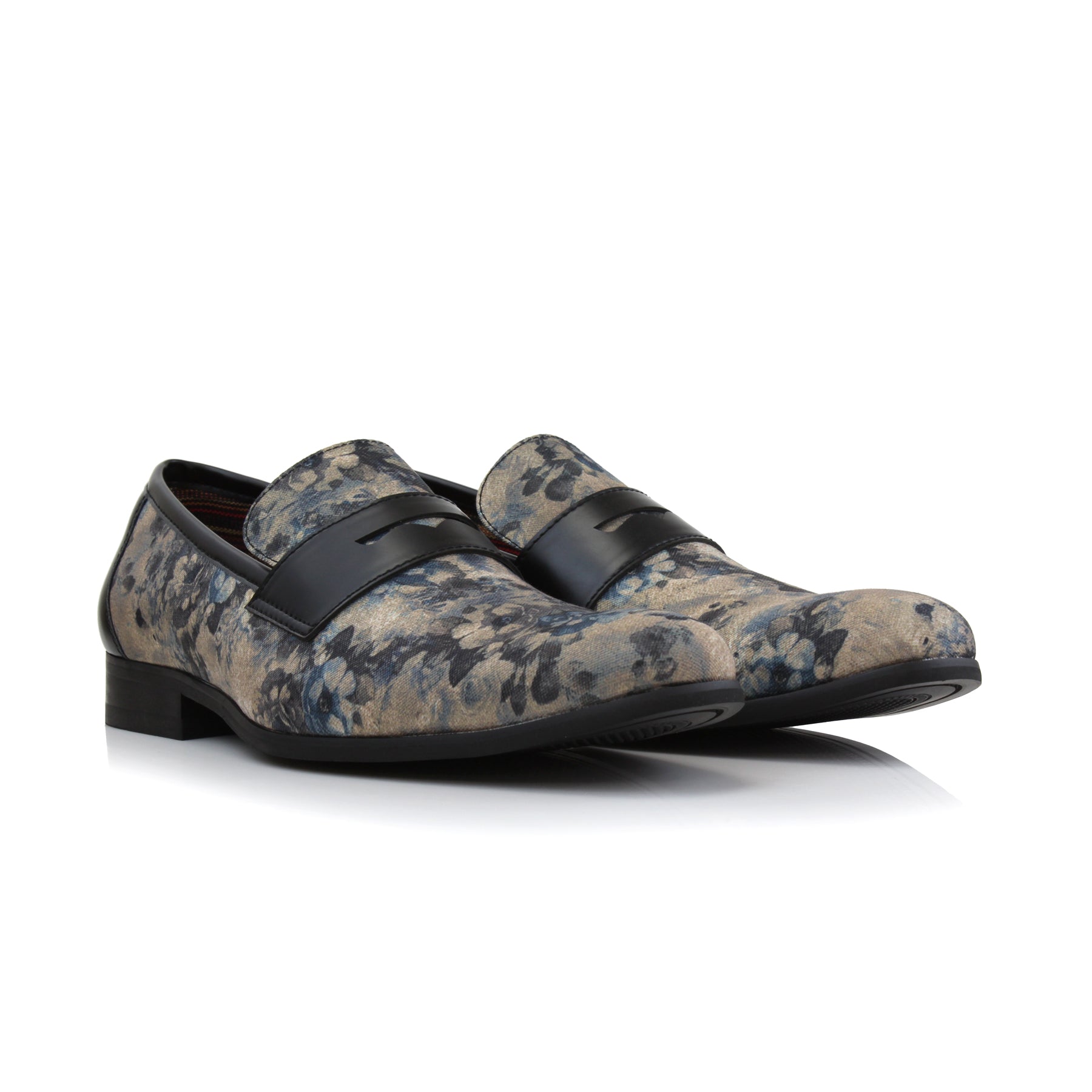 Floral Loafers | Sidney by Ferro Aldo | Conal Footwear | Paired Angle View