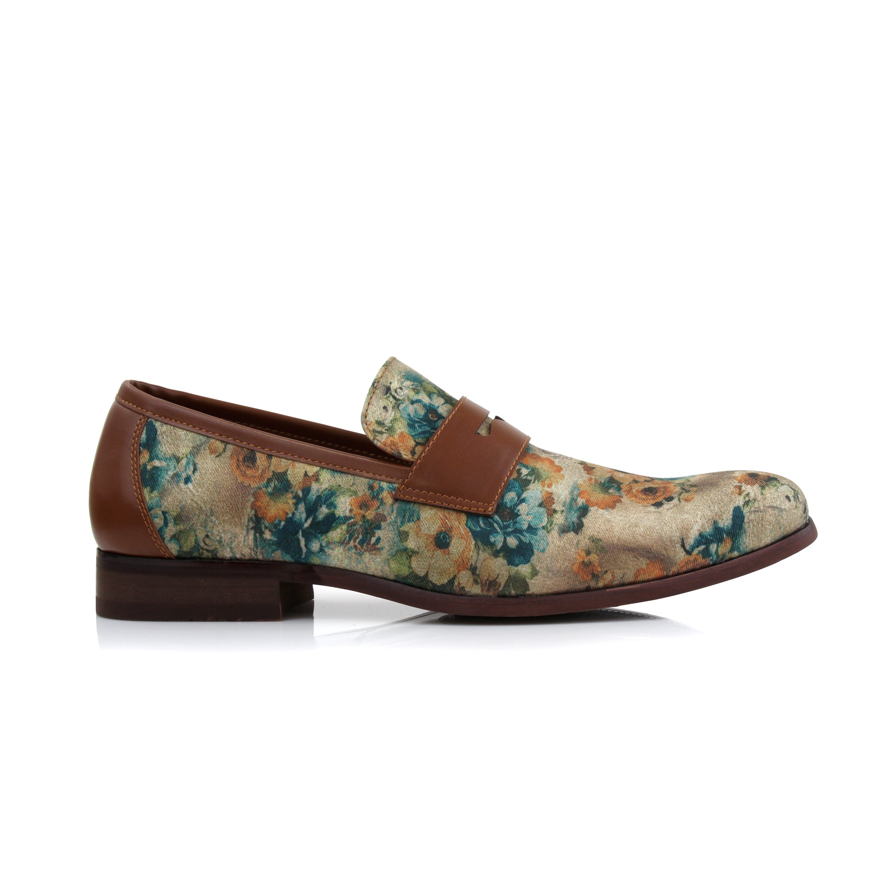 Floral Loafers | Sidney by Ferro Aldo | Conal Footwear | Outer Side Angle View