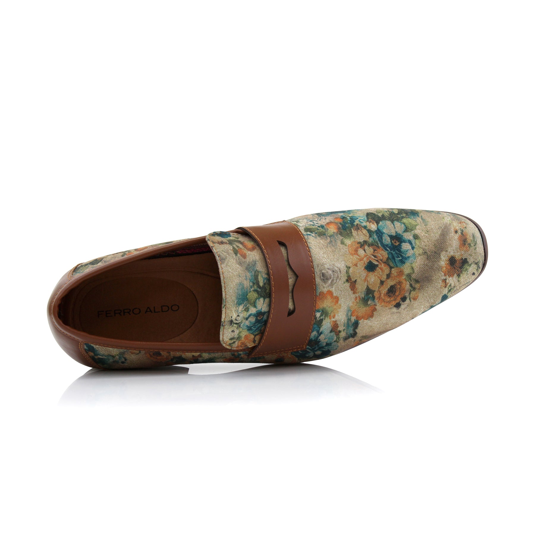 Floral Loafers | Sidney by Ferro Aldo | Conal Footwear | Top-Down Angle View