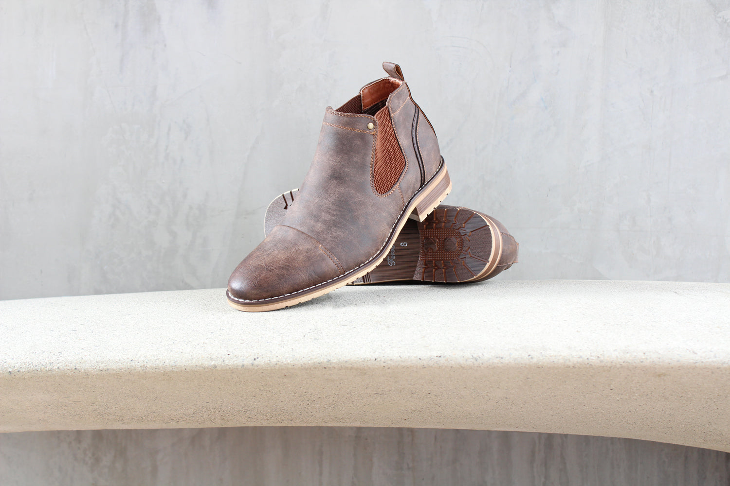 Burnished Chelsea Boots | Sterling by Ferro Aldo | Conal Footwear | Photographic Paired View